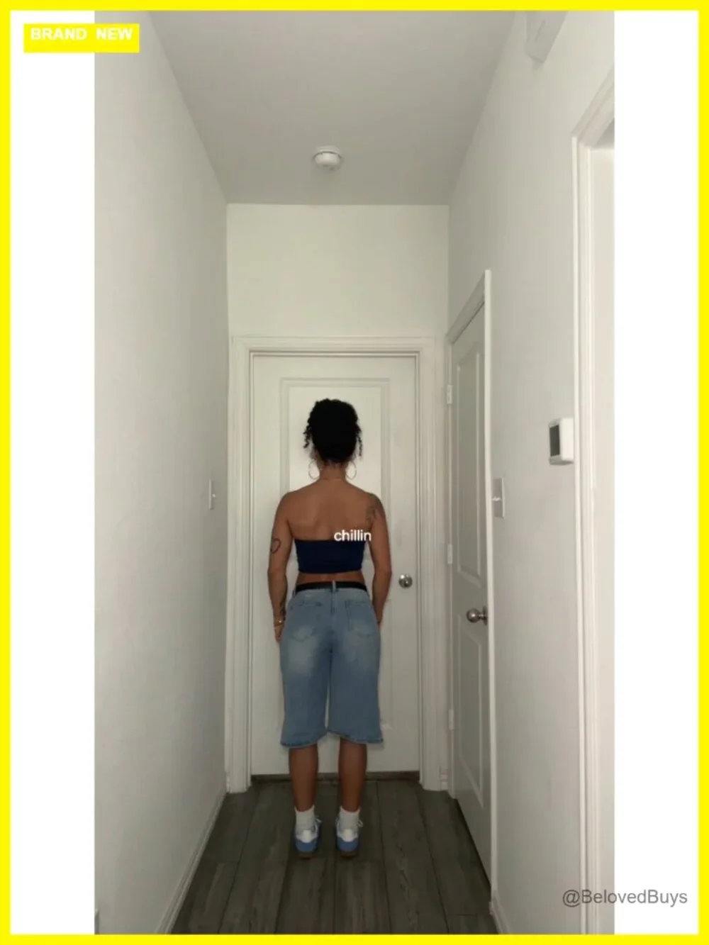 Baggy High Waisted Wide Leg Bermuda Denim Jean Shorts Y2K Streetwear